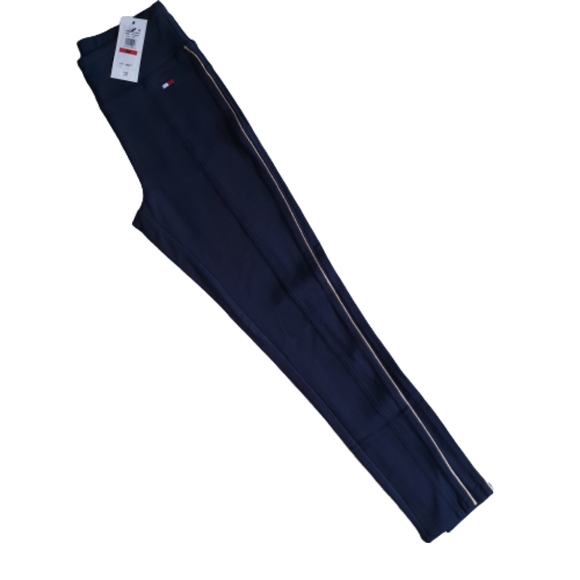 Tommy Hilfiger Sport Piped Leggings Dark Navy Blue Sz XS - Picture 2 of 9